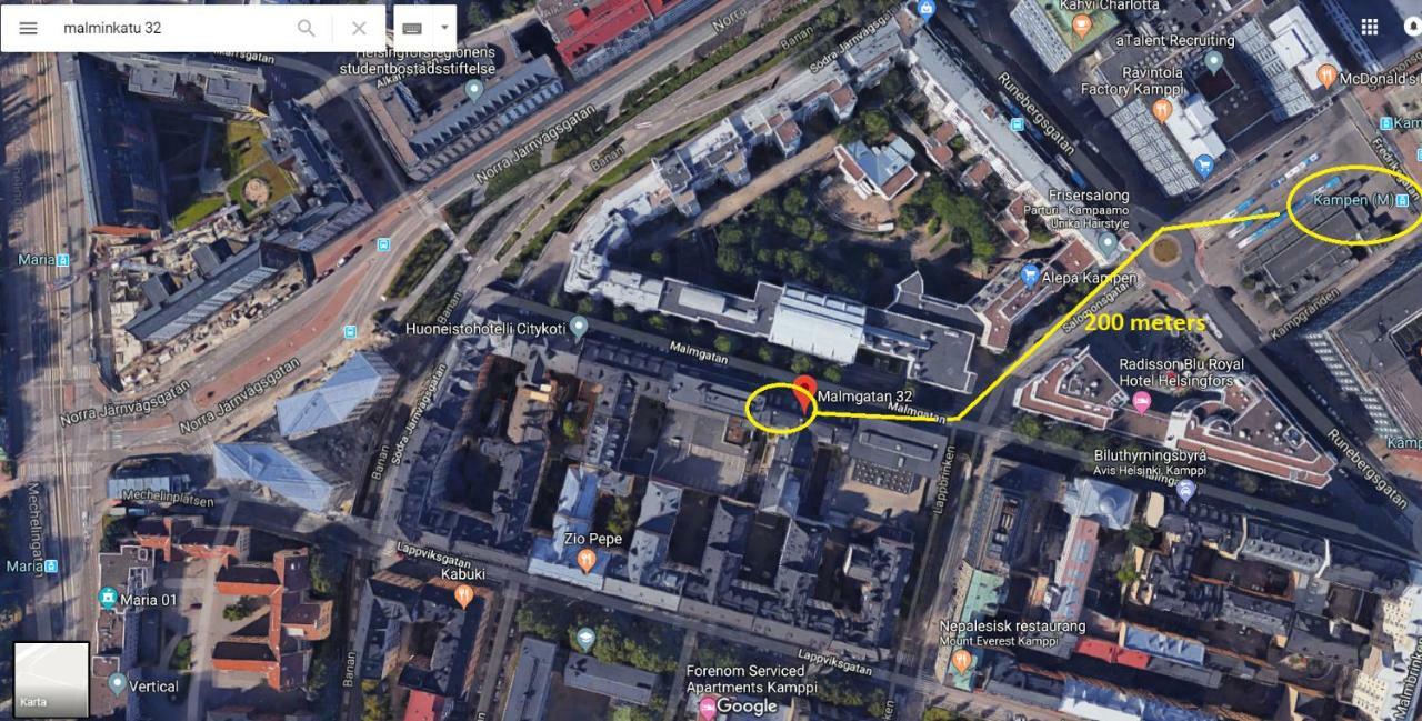 Apartmán Studio In Helsinki City Center Exteriér fotografie